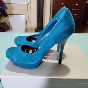 Jessica Simpson Turquoise Pumps size 8.5M